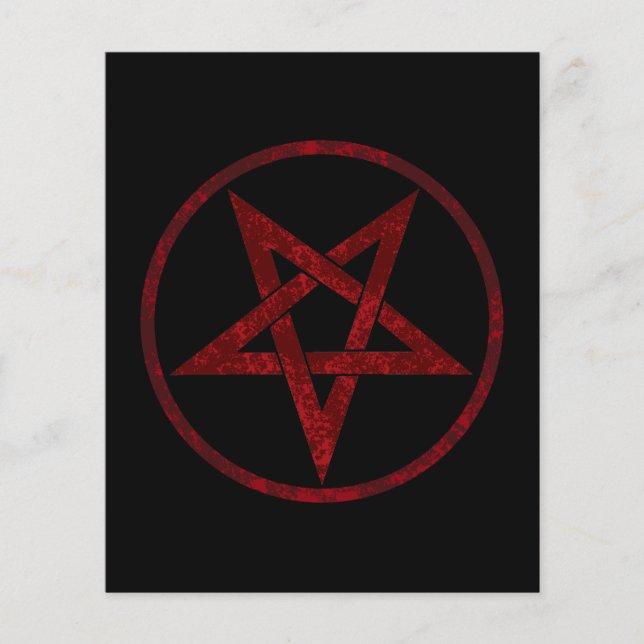 Red Djävulen Pentagram (Framsida)