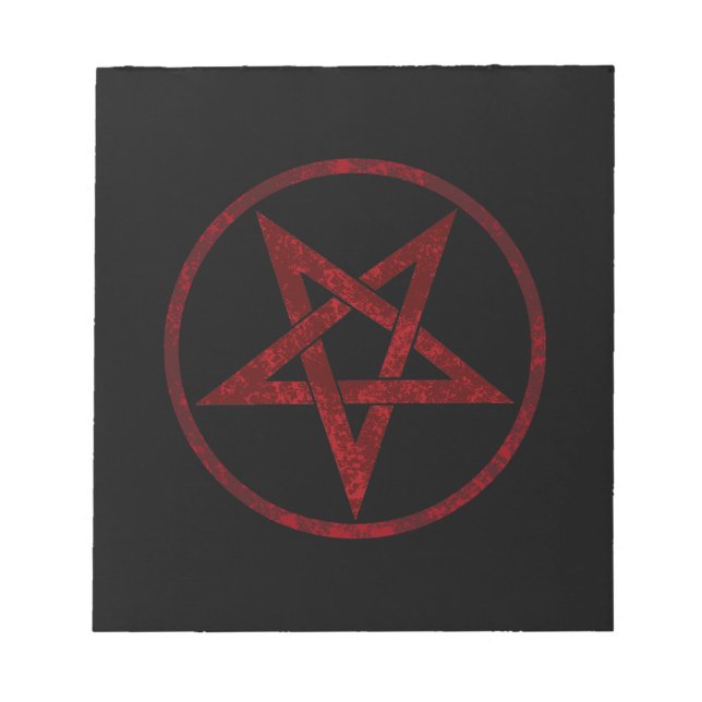 Red Djävulen Pentagram Anteckningsblock (Framsida)