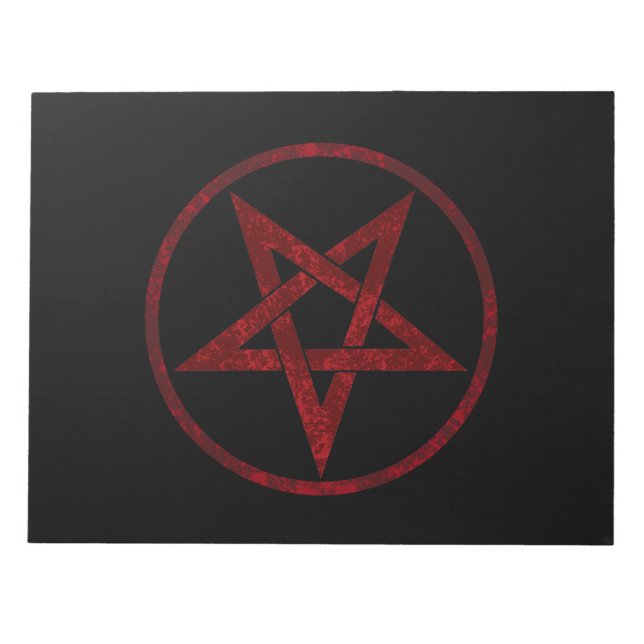 Red Djävulen Pentagram Anteckningsblock (Framsida)