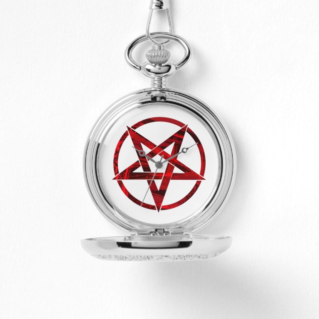 Red Djävulen Pentagram Armbandsur (Framsida)