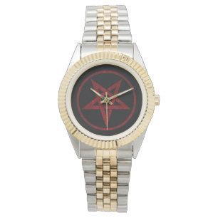 Red Djävulen Pentagram Armbandsur