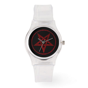 Red Djävulen Pentagram Armbandsur