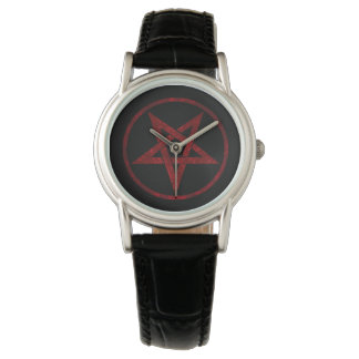 Red Djävulen Pentagram Armbandsur