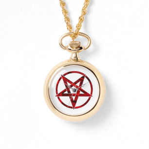 Red Djävulen Pentagram Armbandsur
