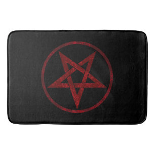 Red Djävulen Pentagram Badrumsmatta