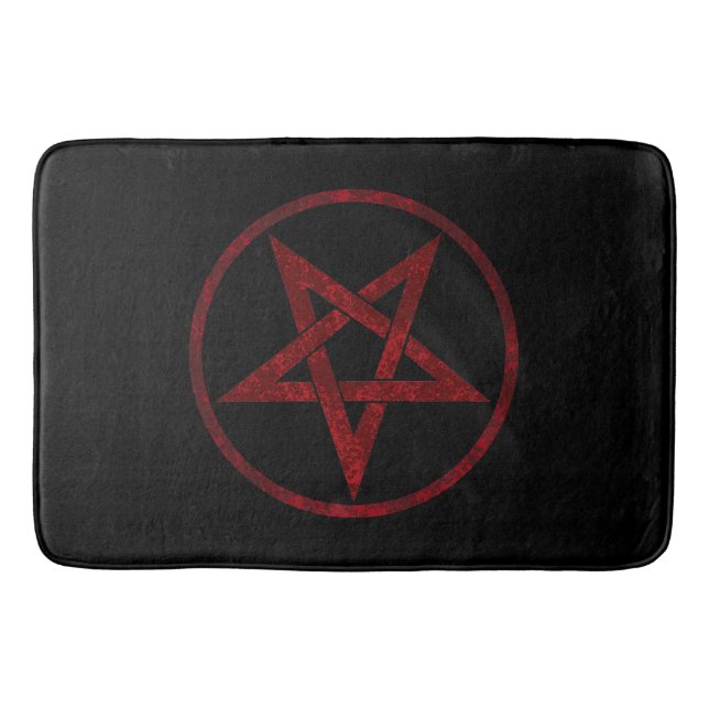 Red Djävulen Pentagram Badrumsmatta (Framsidan)