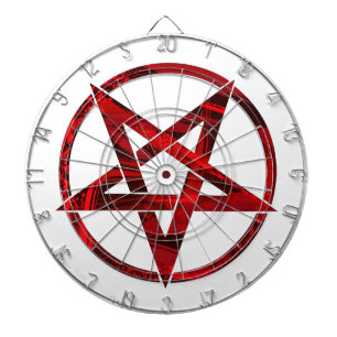 Red Djävulen Pentagram Darttavla