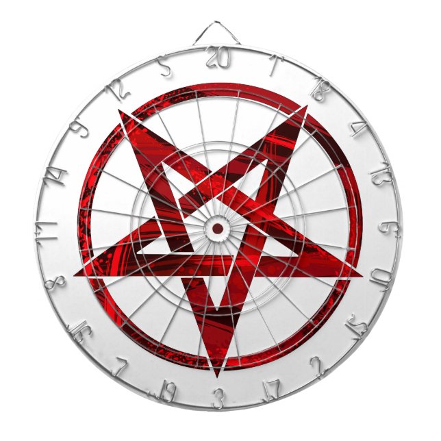 Red Djävulen Pentagram Darttavla (Framsidan)