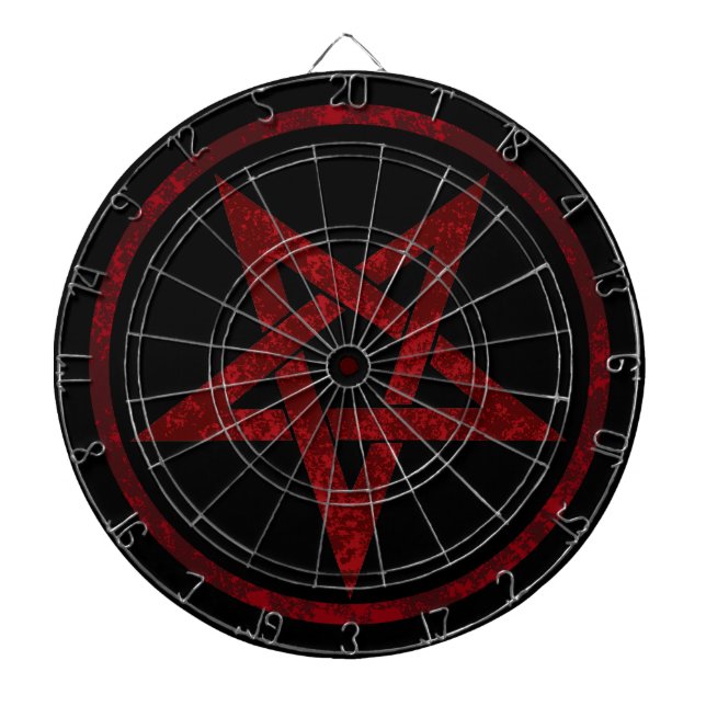 Red Djävulen Pentagram Darttavla (Framsidan)