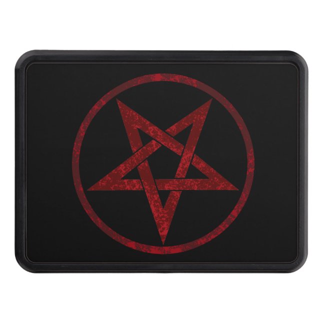 Red Djävulen Pentagram Dragkroksskydd (Framsidan)