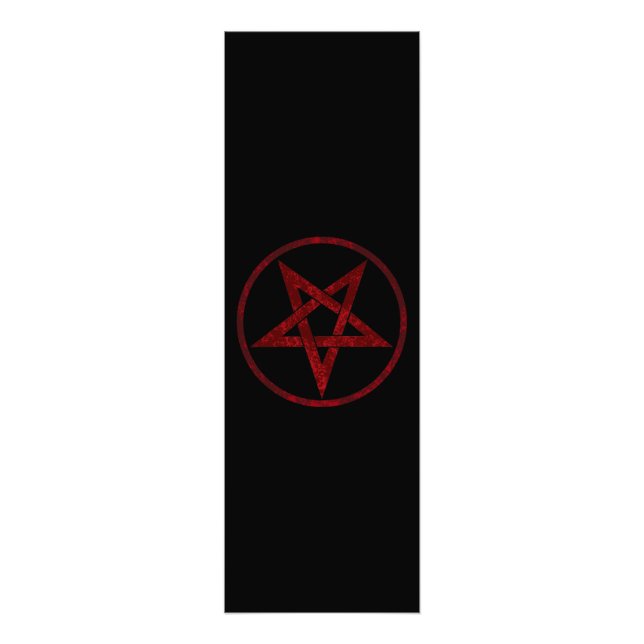 Red Djävulen Pentagram Fototryck (Framsidan)
