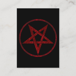 Red Djävulen Pentagram Lojalitetskort