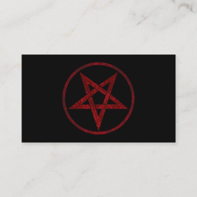 Red Djävulen Pentagram Lojalitetskort (Framsida)