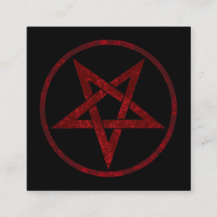 Red Djävulen Pentagram Lojalitetskort