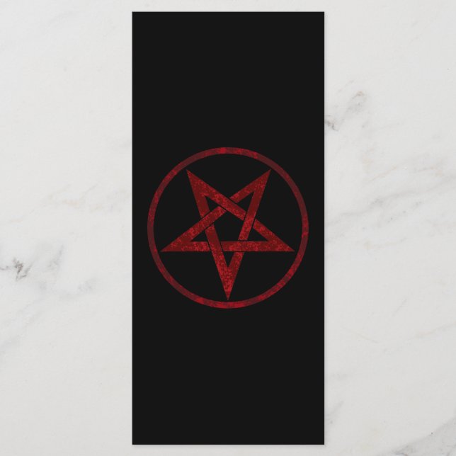 Red Djävulen Pentagram Meny (Framsida)