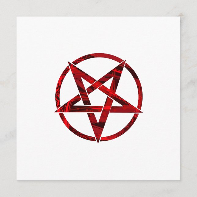 Red Djävulen Pentagram Meny (Framsida)