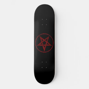 Red Djävulen Pentagram Mini Skateboard Bräda 18,5 Cm