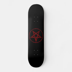 Red Djävulen Pentagram Mini Skateboard Bräda 18,5 Cm