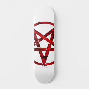 Red Djävulen Pentagram Mini Skateboard Bräda 18,5 Cm