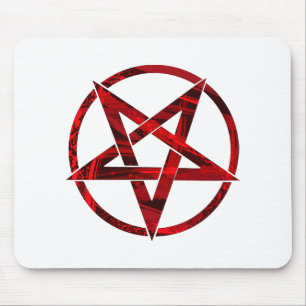 Red Djävulen Pentagram Musmatta