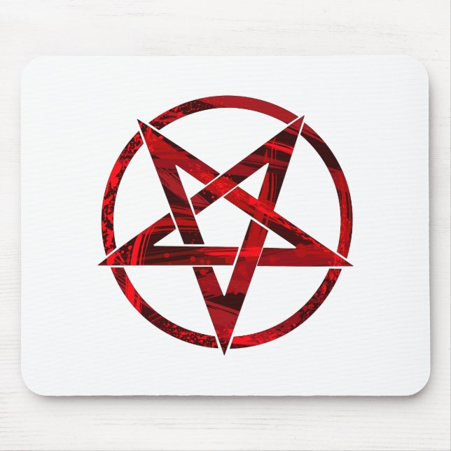 Red Djävulen Pentagram Musmatta (Framsidan)