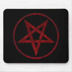 Red Djävulen Pentagram Musmatta