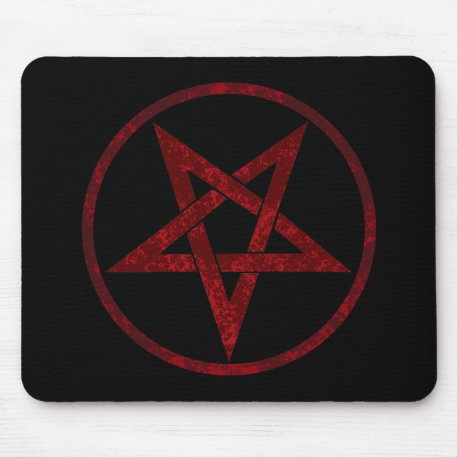 Red Djävulen Pentagram Musmatta (Framsidan)