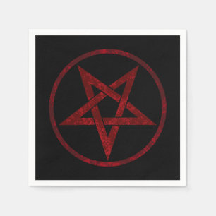 Red Djävulen Pentagram Pappersservett