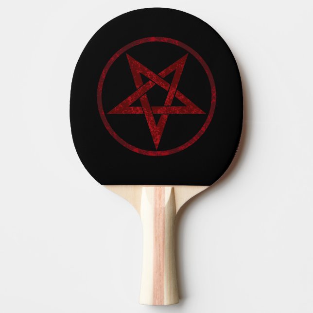 Red Djävulen Pentagram Pingisracket (Framsidan)