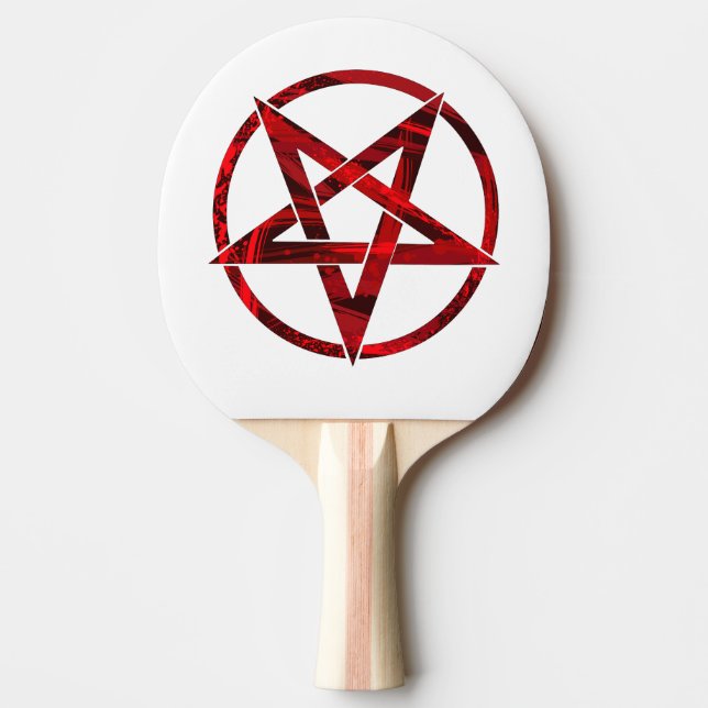 Red Djävulen Pentagram Pingisracket (Framsidan)