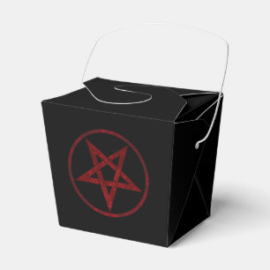 Red Djävulen Pentagram Presentaskar