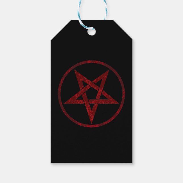 Red Djävulen Pentagram Presentetikett (Framsidan)