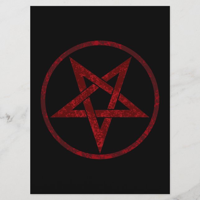 Red Djävulen Pentagram Program (Framsida)