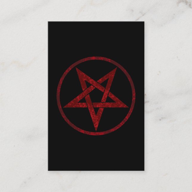 Red Djävulen Pentagram Rabattkort (Framsida)