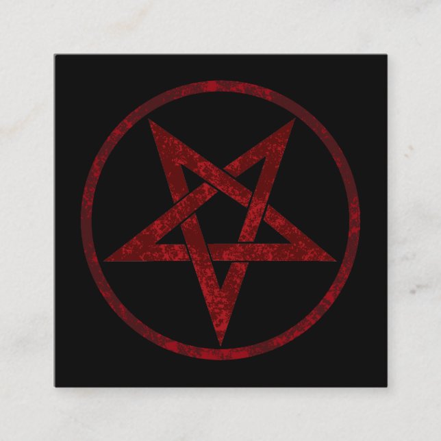Red Djävulen Pentagram Rabattkort (Framsida)