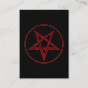 Red Djävulen Pentagram Rabattkort
