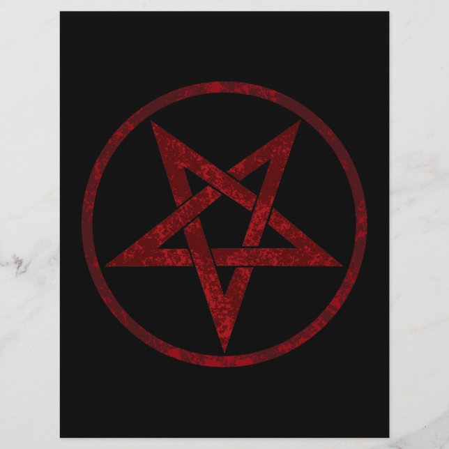 Red Djävulen Pentagram Reklamblad (Framsidan)