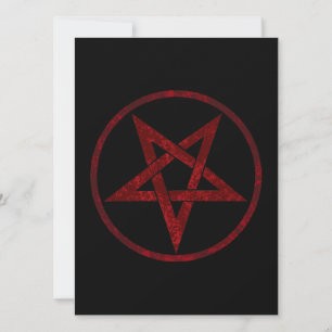 Red Djävulen Pentagram Spara Datumet