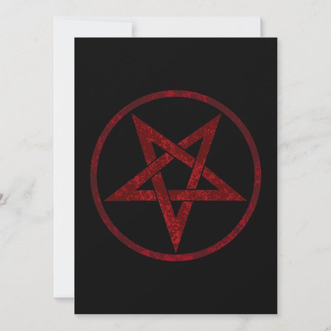 Red Djävulen Pentagram Spara Datumet (Framsida)