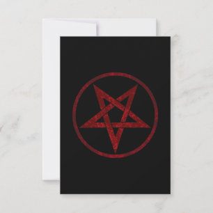 Red Djävulen Pentagram Spara Datumet
