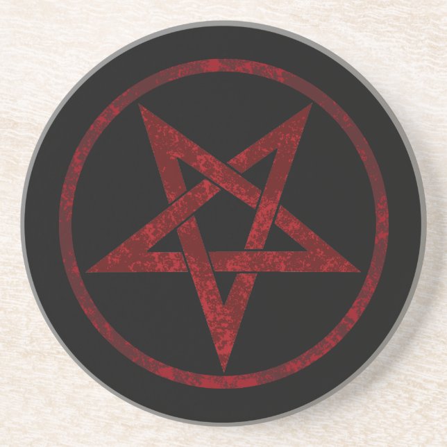 Red Djävulen Pentagram Underlägg (Framsidan)