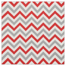 Red, Dk Grått, White LG Chevron ZigZag Sz6