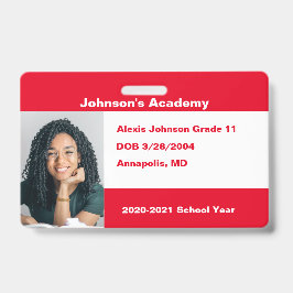 Red Do It You Anpassningsbar Homeschool Photo