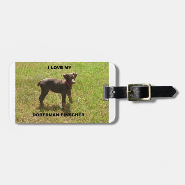 Red_doberman_kärlek w pic bagagebricka (Horisontell Framsida)
