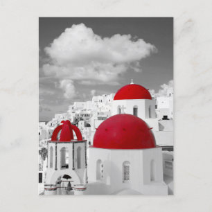 Red Dome Grethodox Mykonos Church Vykort
