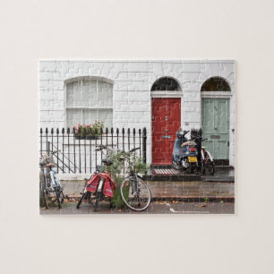 Red Door, Grönt Door, Islington, London UK Pussel