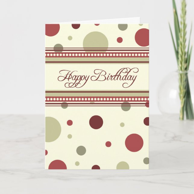 Red Dots Business från Group Birthday Card Kort (Framsida)