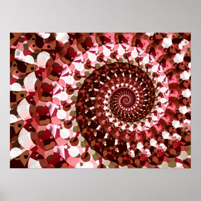 Red Dots Spiral Poster (Framsidan)