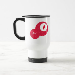 Red Dotty Personlig Monogram Resemugg