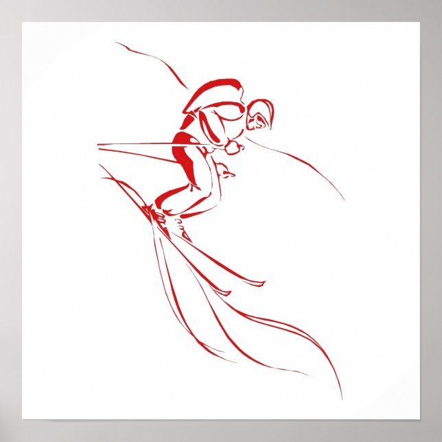 Red Downhill Poster (Framsidan)